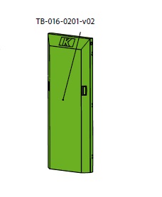 Ізоляція дверцят котла TB16кВт - TB-016-0201-V02-RAL6018
